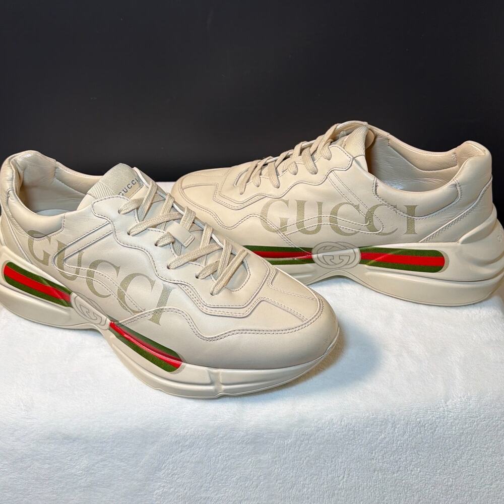 Gucci Rhyton Leather Logo | 500877 DRW00 9522 | US10.5M - Picture 2 of 13